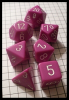 Dice : Dice - Dice Sets - Chessex Opaque Lilac w White Nums - Ebay June 2010